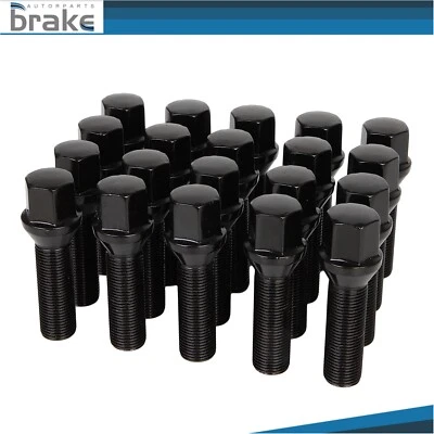 Tuerca de rueda negra 20 piezas 14x1,25 para BMW 228i 220i 535i 650i i3 i8 Mini Cooper Foto 1 de 4