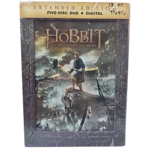 DVD The Hobbit: The Battle of the Five Armies Extended Ed 5-Disc Set NEW SEALED - Picture 1 of 5