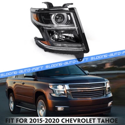 Projector HID/Xenon Headlight For 2015-2020 Chevy Tahoe Suburban Passenger Right Foto 1 de 4