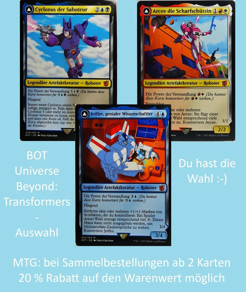 Magic MTG | BOT | Universes Beyond: Transformers | Auswahl - Bild 1 von 1