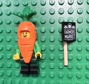 LEGO Carrot Mascot Minifigure Collectible Series 24 71037 HTF Farmer - Picture 1 of 2