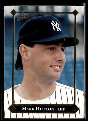 1992 Leaf Mark Hutton #BC-6 Gold Rookies New York Yankees - Image 1 of 2