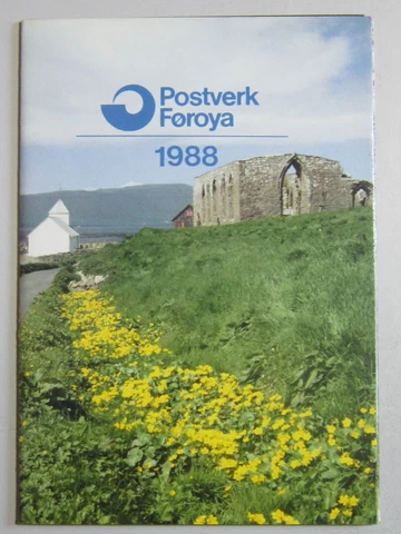 FAROE ISLANDS 1988 Offical Year set complete MNH Cover