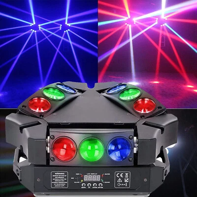 Mini 9 Head Bird Moving Head Bühnenlicht LED RGB DMX512 STEUERUNG FÜR DISCO Show - Bild 1 von 4