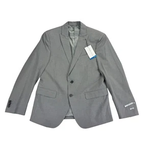 Perry Ellis Mens Micro-Grid Slim Fit Stretch Suit Jacket Gray 40S - Picture 1 of 6