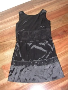 VINTAGE UNWORN NWT PRINCESS HIGHWAY BLACK SEQUIN MINI DRESS SIZE 10 - Bild 1 von 15