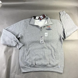 Russell Athletic Jacket Large Gray Mens Pullover Fleece Lined 1/4 Zip Dri-Power - Picture 1 of 14