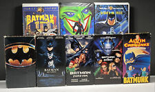 Lot Of 8 Batman Vintage VHS Tapes Returns Forever Robin 1966 Sub Zero Beyond Hot