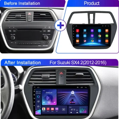 Radio de coche Android Carplay estéreo WiFi navegación GPS para Suzuki SX4 II S-Kreuz Foto 1 de 4