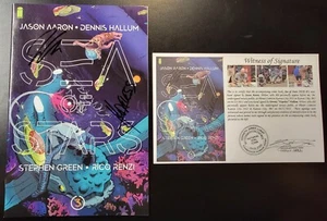 Sea of Stars (2019) #3 SIGNED Jason Aaron & Dennis Hopeless with Notarized WOS - Picture 1 of 7