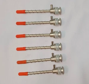 Laparoscopic Spiral Apple Trocar Cannula Port Pyramidal Tip Instruments Set 6Pc - Picture 1 of 11