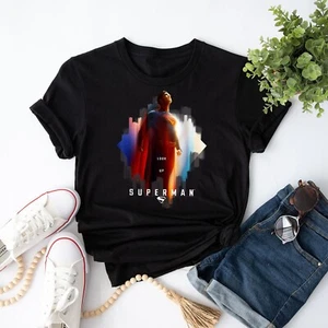 Superman (2025 Movie) Look Up Shield Men Women Unisex T-Shirt - Picture 1 of 21