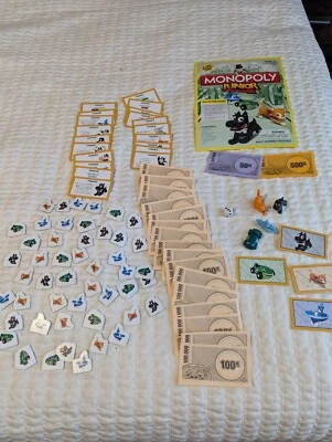 Hasbro Monopoly Jr Replacement Game Parts Pieces Movers Tokens Cat Dog Car Boat - Image 1 of 3