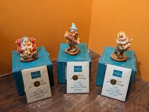 WDCC Disney Snow White & The Seven Dwarfs Sleepy Bashful Aw Shuck Sneezy Ah-Choo - Picture 1 of 10
