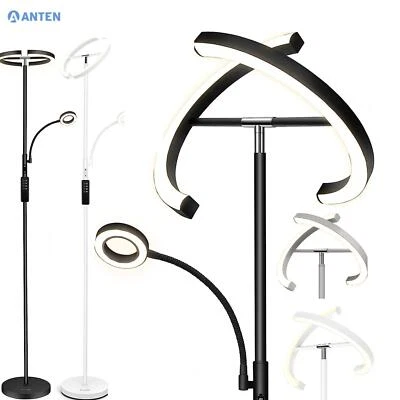 LED Stehleuchte Stehlampe Dimmbar Standlampe Leselampe Deckenfluter Wohnzimmer - Bild 1 von 4