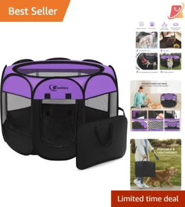 Pet Playpen Polyester 36" Portable Indoor/Outdoor Dog/Cat Tent with Carry Case - Picture 1 of 9
