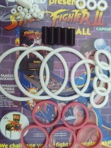 FLIPPER-GOTTLIEB-STREET FIGHTER 2 II .KIT ELASTIQUES-PLAN INCLUS DANS LE KIT - Photo 1/2