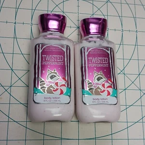 Bath & Body Works Twisted Peppermint Bodylotion Holiday Traditions 8oz Menge 2 - Bild 1 von 7