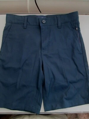 Lands End Boys shorts active chino khaki gray blue 7  8 10 12 14 16 18 20  NEW - Image 1 of 4