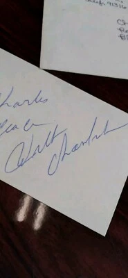 Wilt Chamberlain Signed Index Card 1983 Postmarked SASE Autograph 🏀 Peace ☮ HOF - Image 1 of 4