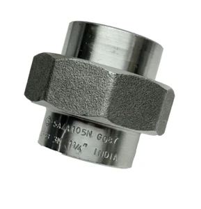 Union Coupling SA/A105N G087, SP83 3M 1-1/4" x 1-1/4" Threaded - Picture 1 of 6