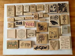 Rubber Stamps, Wood Mounted, Rare PSX #K3446 + Bundle Total, 33 Assorted Stamps - Picture 1 of 9