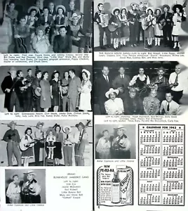 1943 Country Music Calendar Ephemera Ranch House Gang Asher Sizemore, KFBI Bands - Picture 1 of 8