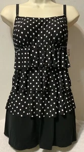 Vestido de baño St. John's Bay a lunares talla 8 nuevo precio de venta sugerido por el fabricante $99.00 (secretamente delgado) - Imagen 1 de 3