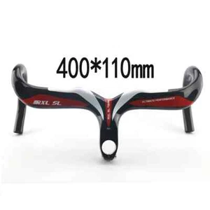28.6mm Carbon Integrated Handlebar Road Race Bike Bent Bar 400mm 420mm 440mm - Picture 1 of 48