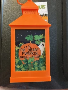Peanuts Snoopy Halloween Spooky Lantern with Lights Flameless LED Great Pumpkin - Picture 1 of 4