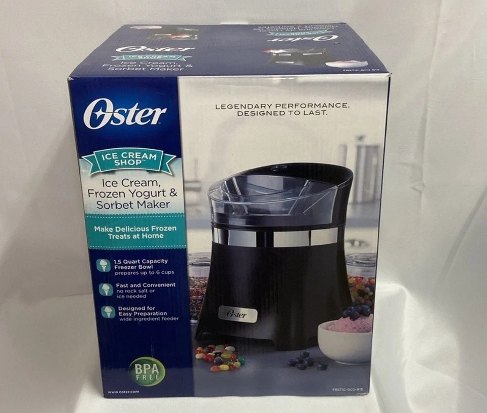 Heladería Oster, yogur congelado y sorbete 1,5 cuartos nueva en caja Foto 1 de 2