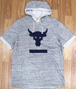 UNDER ARMOUR HOODIE S/S SWEATSHIRT COTTON/POLY GRAY Sz MEDIUM, M - Picture 1 of 5