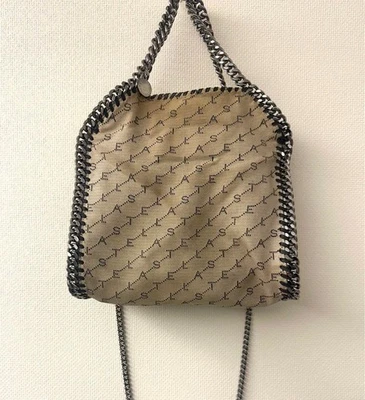 Bolso de Hombro Stella McCartney Falabella Cadena Lona Beige Monograma Usado Foto 1 de 4