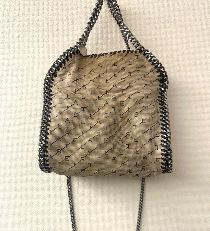 Stella McCartney Falabella цепочка наплечная сумка холст бежевый монограмма б/у - Изображение 1 из 4