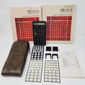 Calcolatrice HP 41CX + (2) moduli X-Memory custodia manuali sovrapposizioni molto bella GUARDA! - Foto 1 di 24