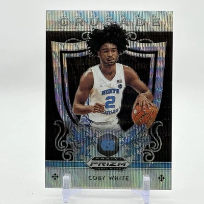 2019-20 Panini Prizm Draft Picks Crusade Blue Wave /299 Coby White #61 Rookie RC - Image 1 of 2
