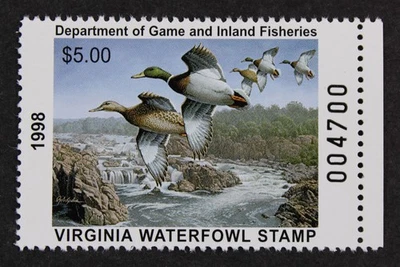 CKStamps: US State Duck Stamps Collection Virginia Mint NH  - Image 1 of 2