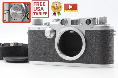 Rare Flat Black Dial [Top MINT ] Leica Leitz IIIF 3F 35mm Film Camera From JAPAN - Image 1 of 4