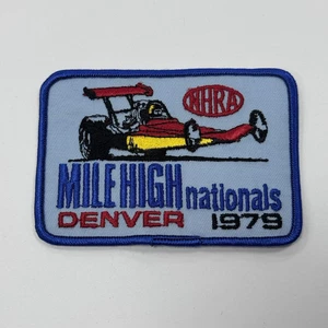 NOS Vintage 1979 NHRA Annual Mile High Nationals Denver CO Drag Racing Patch - Picture 1 of 2