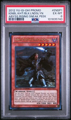 Ignoble Knight of Black L *PSA EX-MINT 6* ABYR-ENSP1 * Ultra Rare *2012* Yugioh - Image 1 of 2