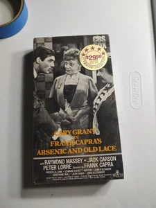 New Sealed Arsenic And Old Lace VHS Sealed Frank Capra Cary Grant CBS FOX 1984 - Imagen 1 de 7
