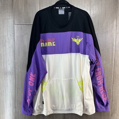 Camiseta deportiva PUMA x Melo Be You Moto Cross púrpura negra para hombre XL 621712-01 Foto 1 de 4