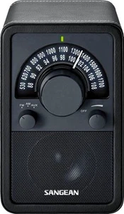 WR-15BK AM/FM Table Top Wooden Radio (Black) - Picture 1 of 4