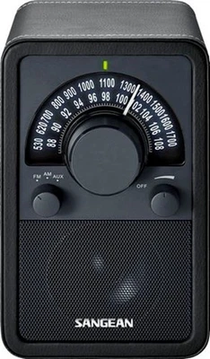 WR-15BK AM/FM Table Top Wooden Radio (Black) - Image 1 of 4