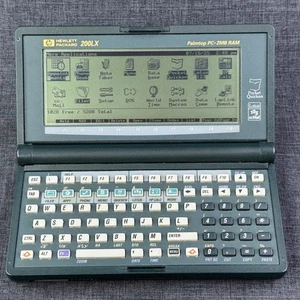 Hewlett Packard HP 200LX 2MB RAM PDA Palmtop PC DOS Project Felix 1994 VTG *READ - Afbeelding 1 van 24