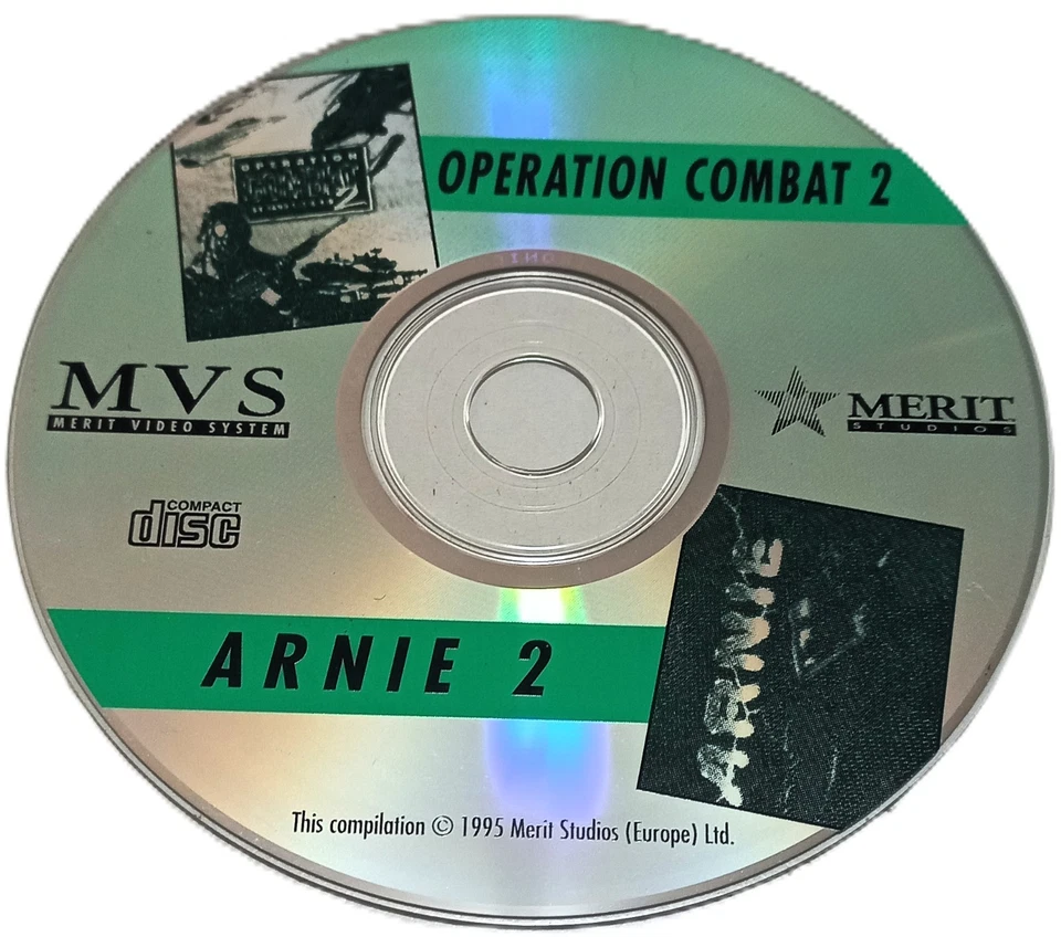 Operation Combat 2 + Arnie 2 PC Game CD Rom 1995 Merit - Image 1 of 1