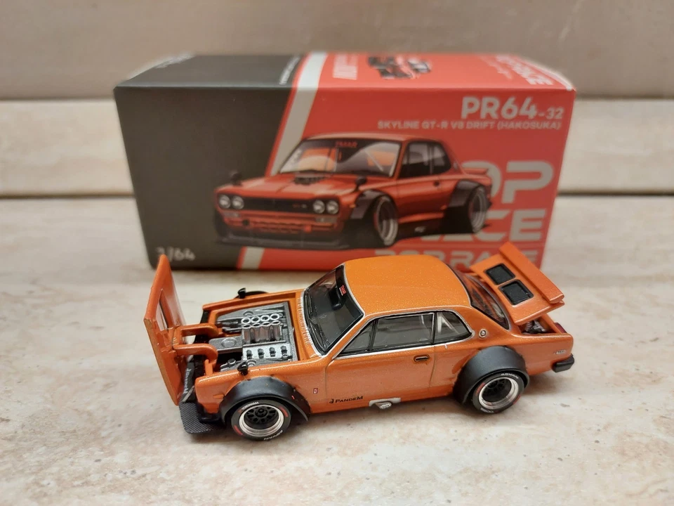 Pop Race 1 64 Nissan Skyline GT-R V8 Drift Hakosuka - Immagine 1 di 1