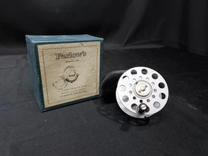 Vintage C FARLOW'S LONDON COBRA 3 1/4" WIDE DRUM FLY FISHING REEL SPOOL ORIG BOX - Picture 1 of 7