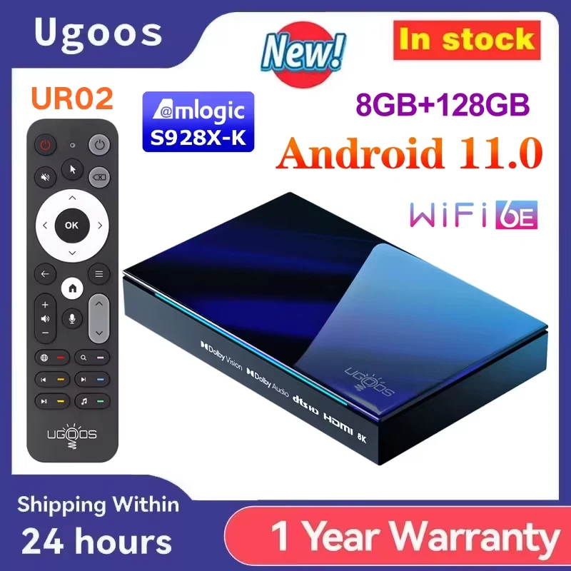 Original  SK1 Smart TV Box Android 11 Amlogic S928X-K 8GB 128GB Wifi6 BT5.2 1000 - Bild 1 von 4
