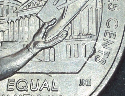 2024 Patsy Takemoto Mink Die Chips American Women Quarter US Error Coin 25c - Image 1 of 4